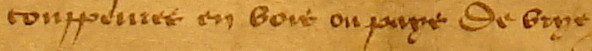 « Couppevres en bois ou pays de brye » en 1477