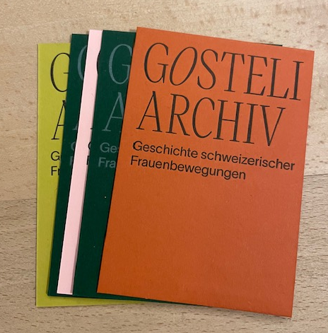 Visitenkarten vom Gosteli Archiv