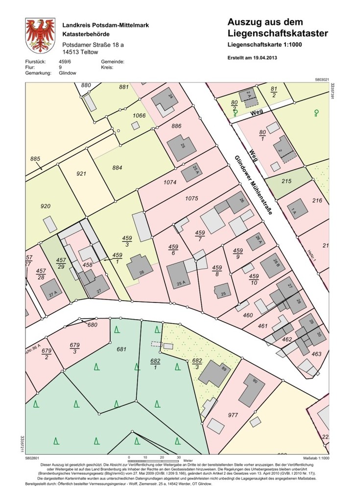 Flurkarte bestellen - Voigt und Wolff - Öffentlich bestellte ...