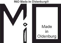 Das Logo von MiO Made in Oldenburg®, www.miofoto.de 