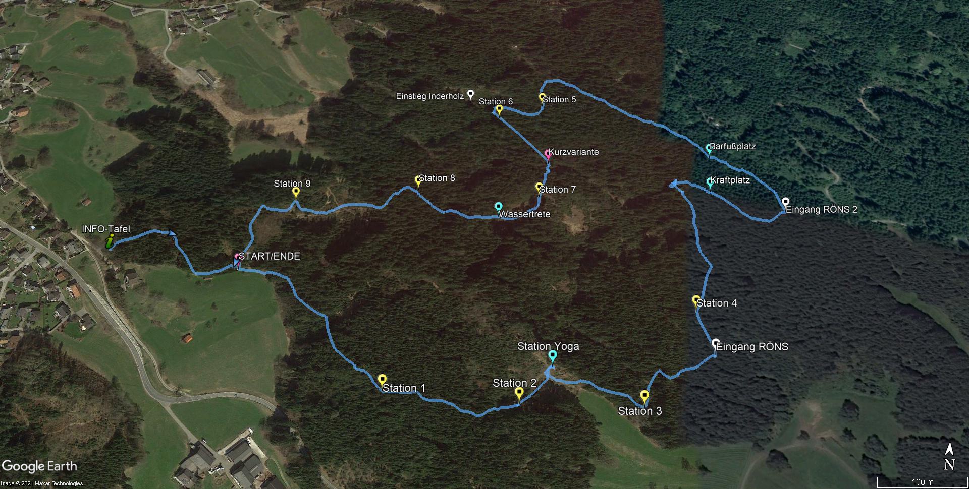 Parcours Satteins Röns Satteins