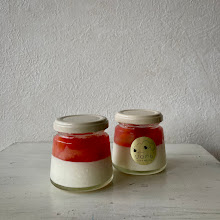 cafe verbのお菓子レッスン&デザート❝petit confit❞の桃のパンナコッタレッスン