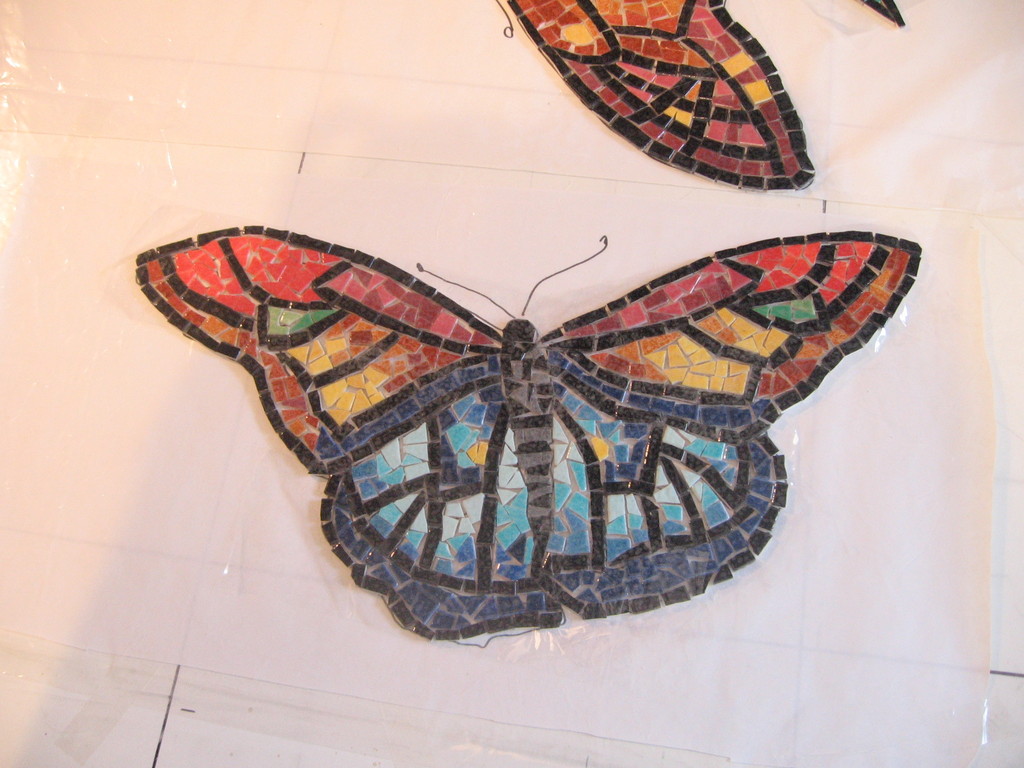 mosaïque: le deuxième papillon