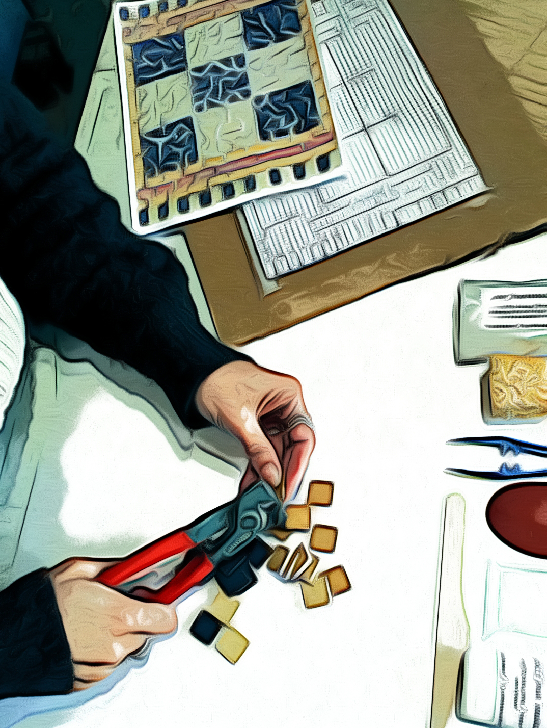 la coupe des mosaïques