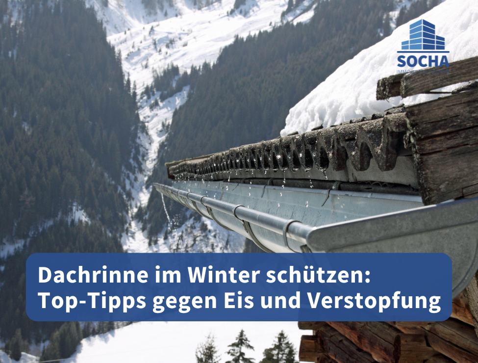 Dachrinnenreinigung im Winter | Dachrinnen im Winter schützen: So machst du dein Haus winterfest