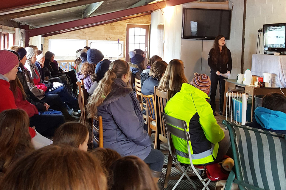 Explaining how horses learn at Nine Acres Equestrian Centre