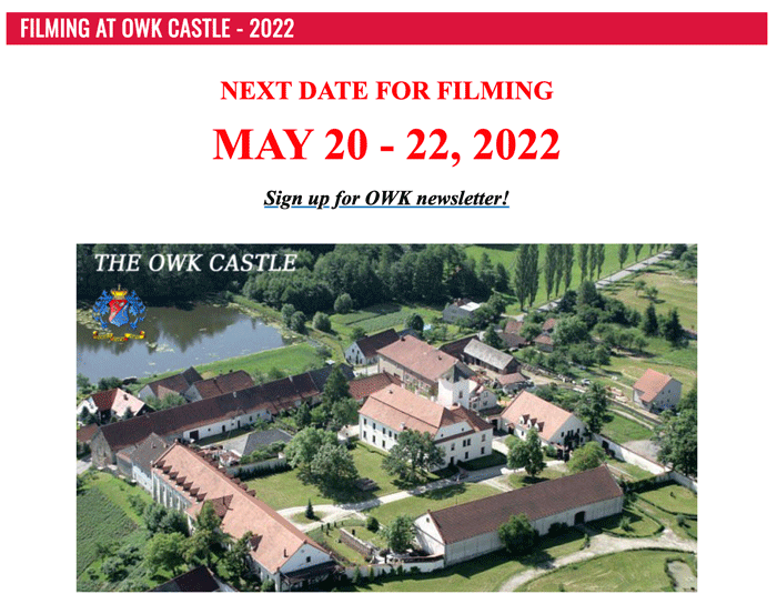 Filming at the Other World Kingdom May 20-22 2022