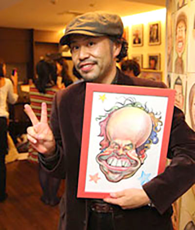 カリカチュアジャパンプロ養成コース2での似顔絵
