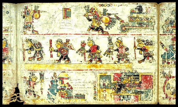 Codex  colombino: C'est la vie du seigneur 8 Venenado 'Garra de jaguar'.