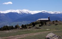 Les Pyrénées: Cerdagne, Belloc, vue vers l'Espagne