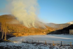 écobuage près d'Ascou (Ariège)