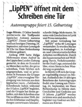 Lippische Landeszeitung - 24.09.2013