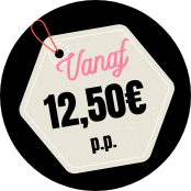 Basisprijs voor 2 uur / Minimumtarief is 100€