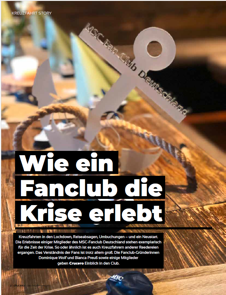 ⚓ Fanclub-Throwback: Unser Beitrag im Kreuzfahrtmagazin CRUCERO