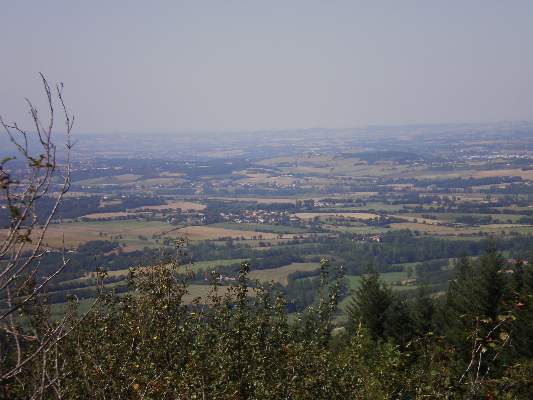 vue sur le Sidobre et les monts de Lacaune