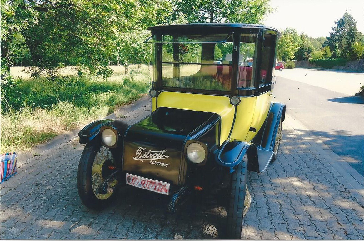 Detroit Electric 90 Coupe, Baujahr 1913, Elektromobil, 8 kW, 40 km/h, Reichweite ca. 180 km, Deutschland
