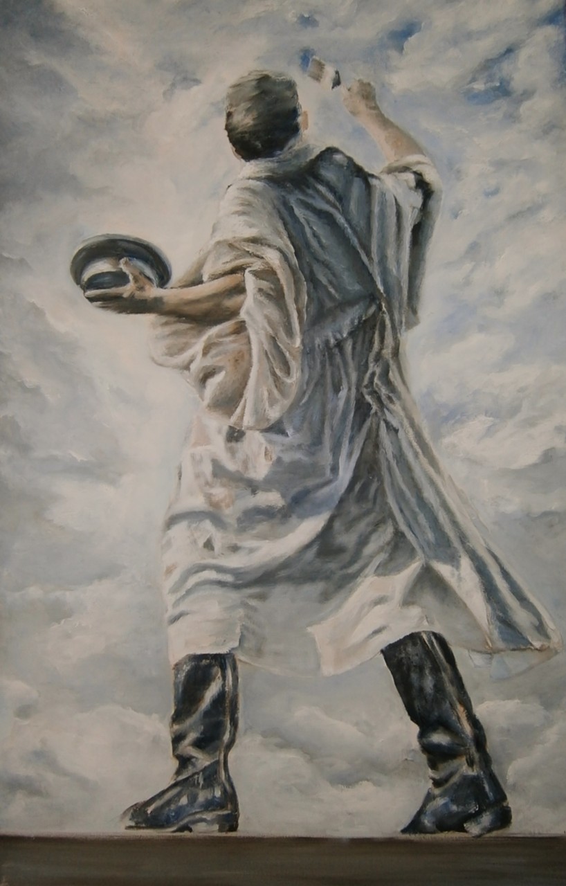 The painter                             Oil on canvas 115x75