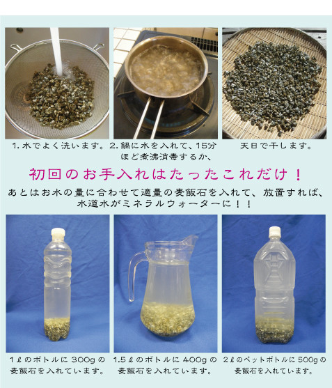 飲料水に ミネラルウォーターとして 日本で唯一の原産地 美濃白川麦飯石株式会社