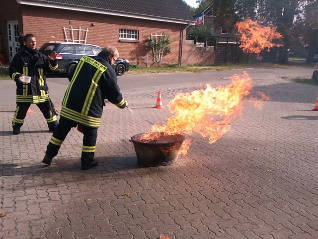 Brandschutzunterweisung in der Einrichtung Thorsmoerk, 2011