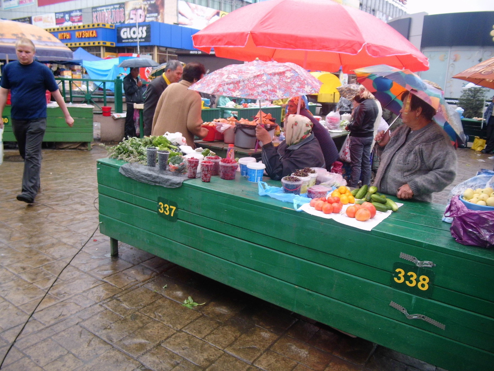 Auf dem Markt in Irkutsk
