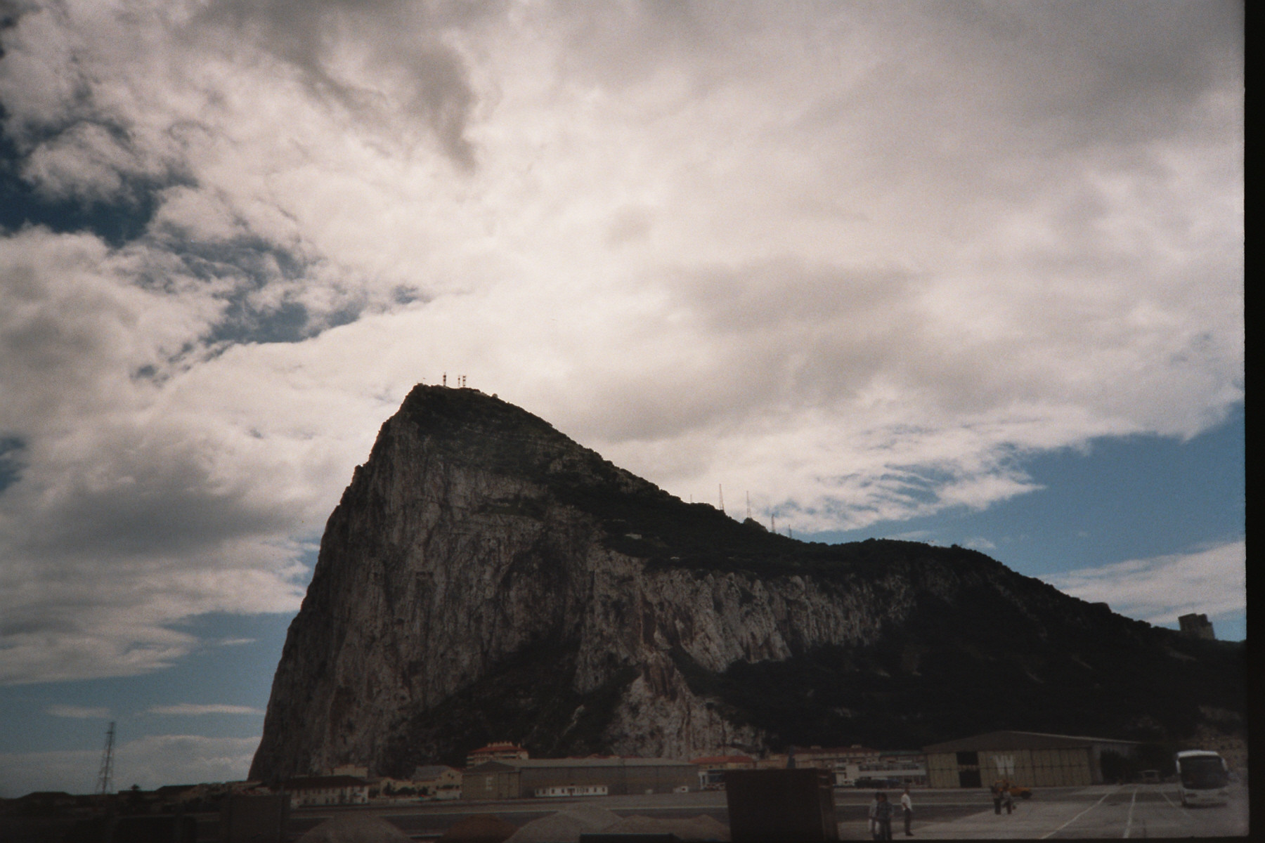 Der Affenfelsen in Gibraltar. Hier leben die einzigsten Affen in ganz Europa