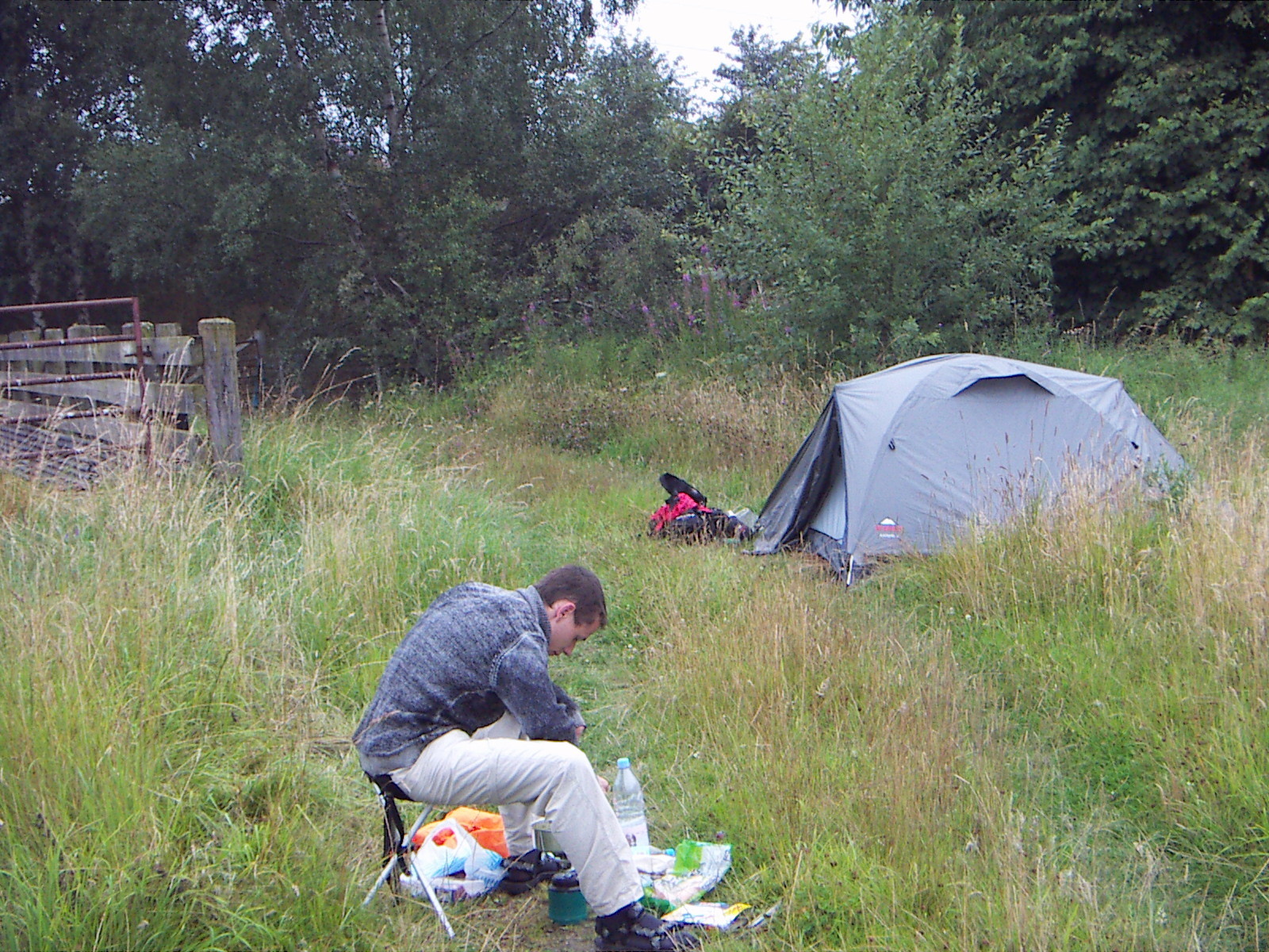 Campen vor der Stadt Stirling