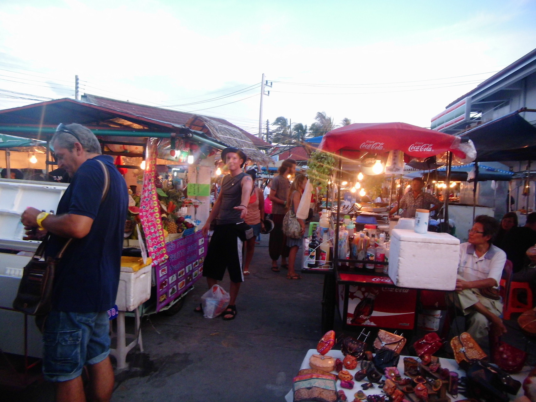 Markt in dem kleinen Örtchen auf der Insel