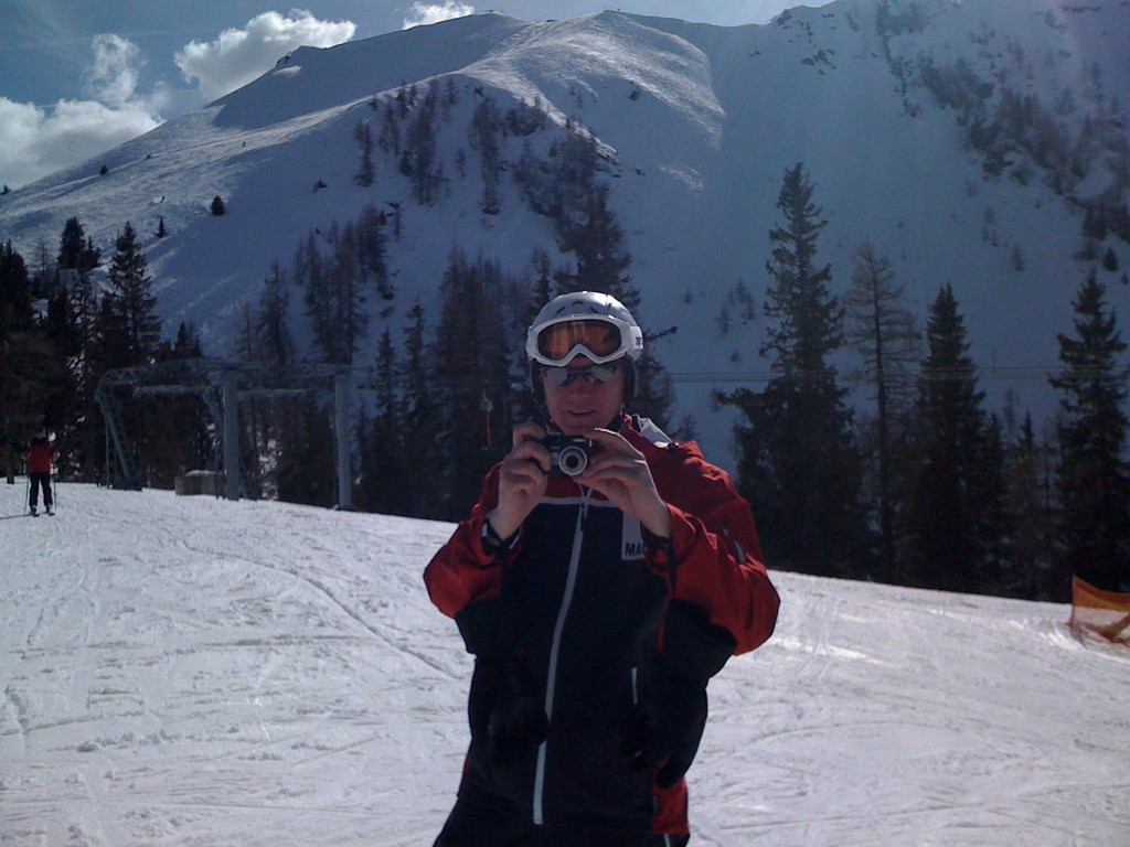 Andi auf dem Gipfel beim Bergschlössel