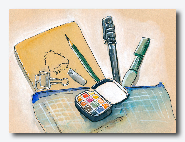 Gewinne ein Urban-Sketching-Starter-Set!