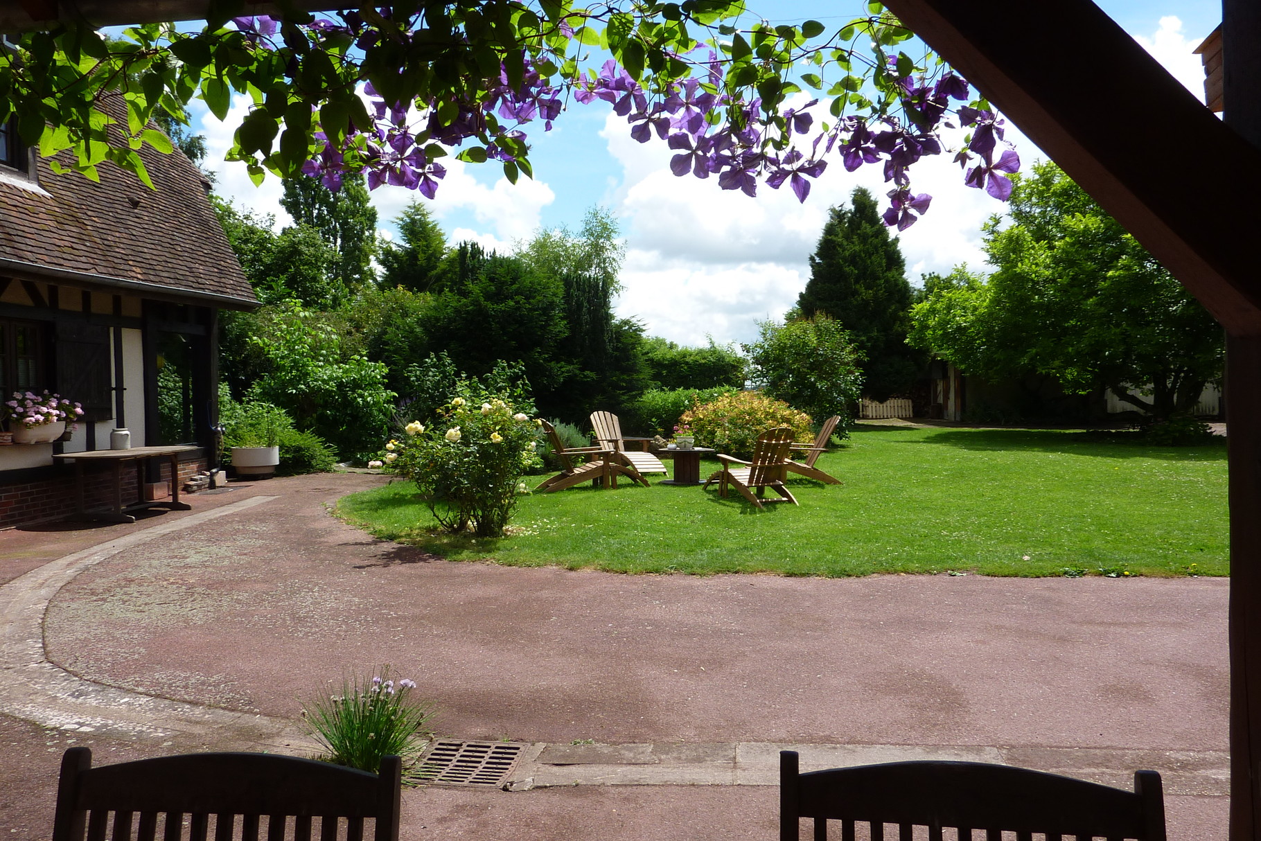 Vue sur le jardin