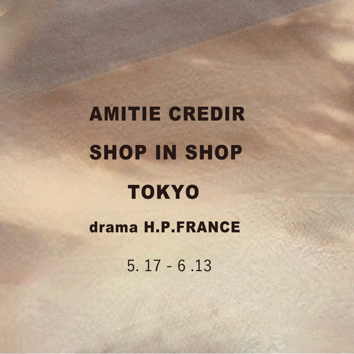 ORDER EVENT   5/18 - 30  @新宿伊勢丹dramaH.P.FRANCE