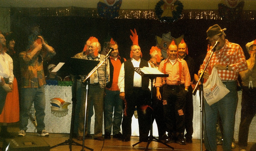 2001 - Fasnacht-Sitzung des SVS mit Gesangseinlagen des Gesangvereins - 1