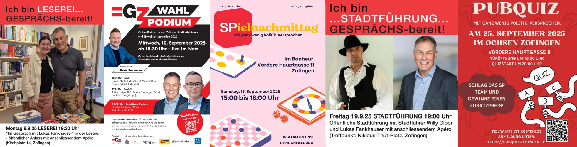 Im Wahlkampf 2025 ist ganz schön was los - die grosse Übersicht!