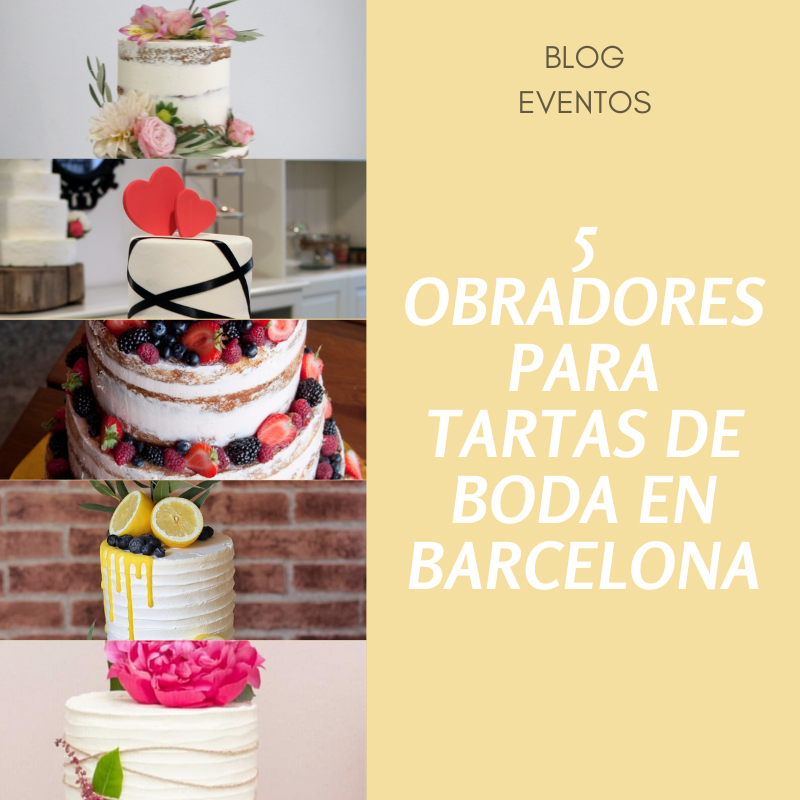 5 obradores para tartas de boda en Barcelona