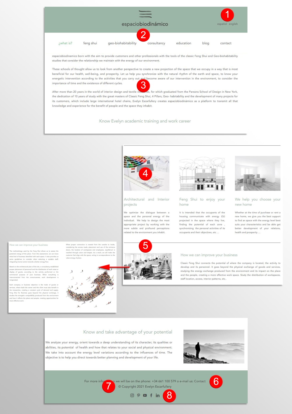 Website example for "Feng Shui & Advertisement" 