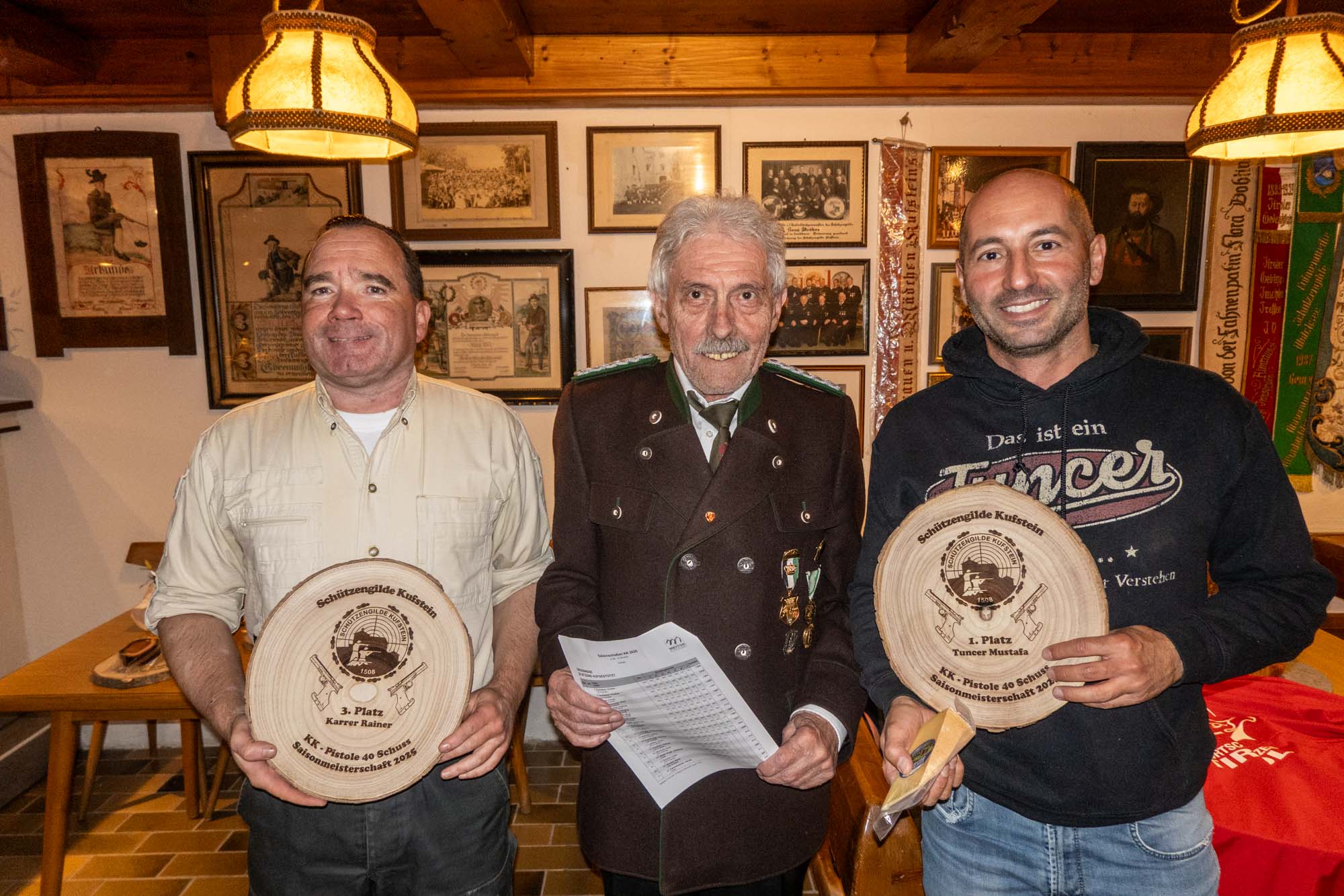 KK Pistole 40 Schuss - 3.Rainer Karrer, OSM Pepi Daxerer, 1. Musti Tuncer