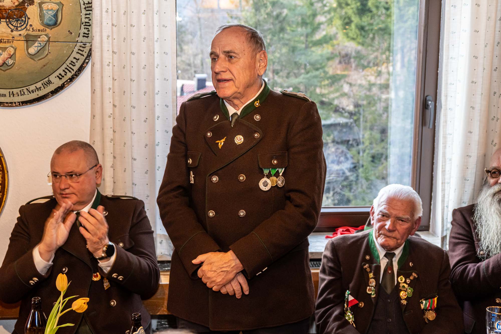 Peter Berger, Verleihung der Verdienstmedaille in Gold vom Tiroler Landesschützenbund 