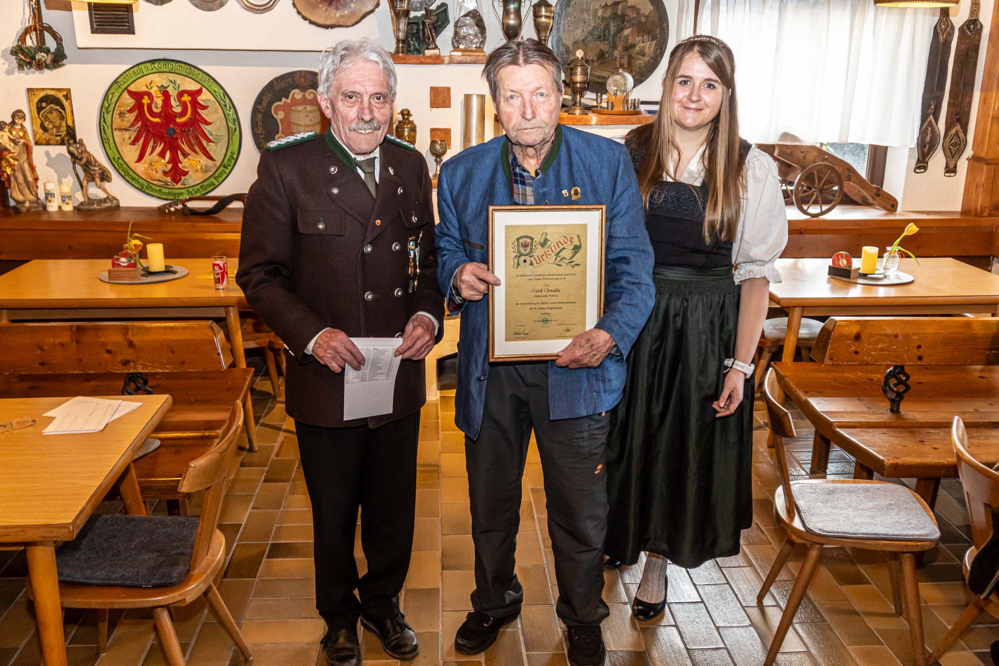 Gerd Chwalla, 65 jährige Mitgliedschaft
