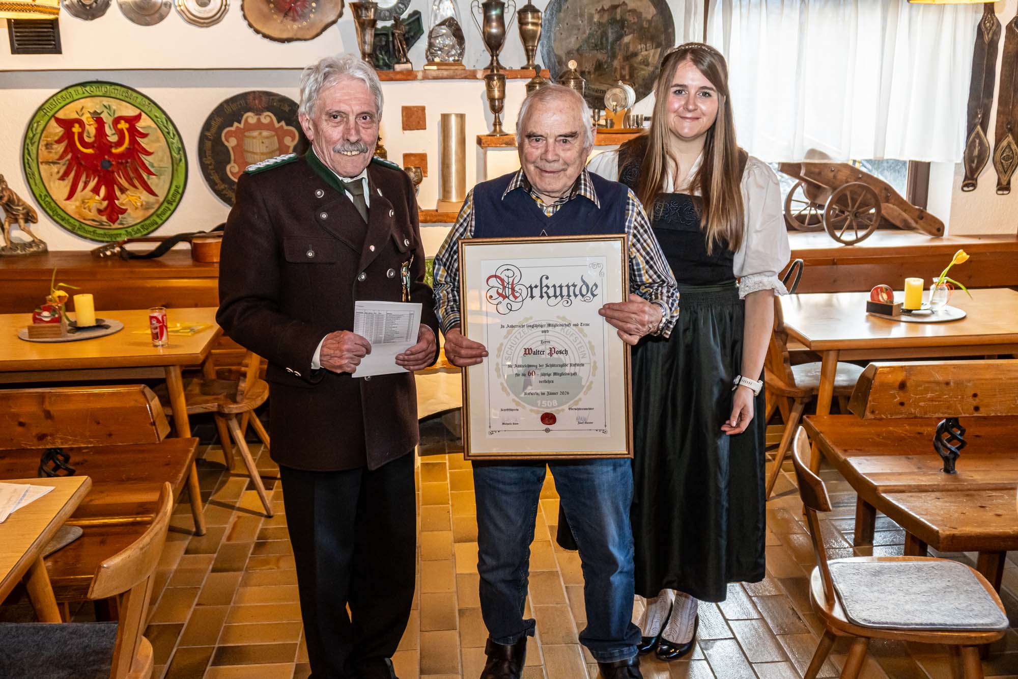Walter Posch, 50 jährige Mitgliedschaft