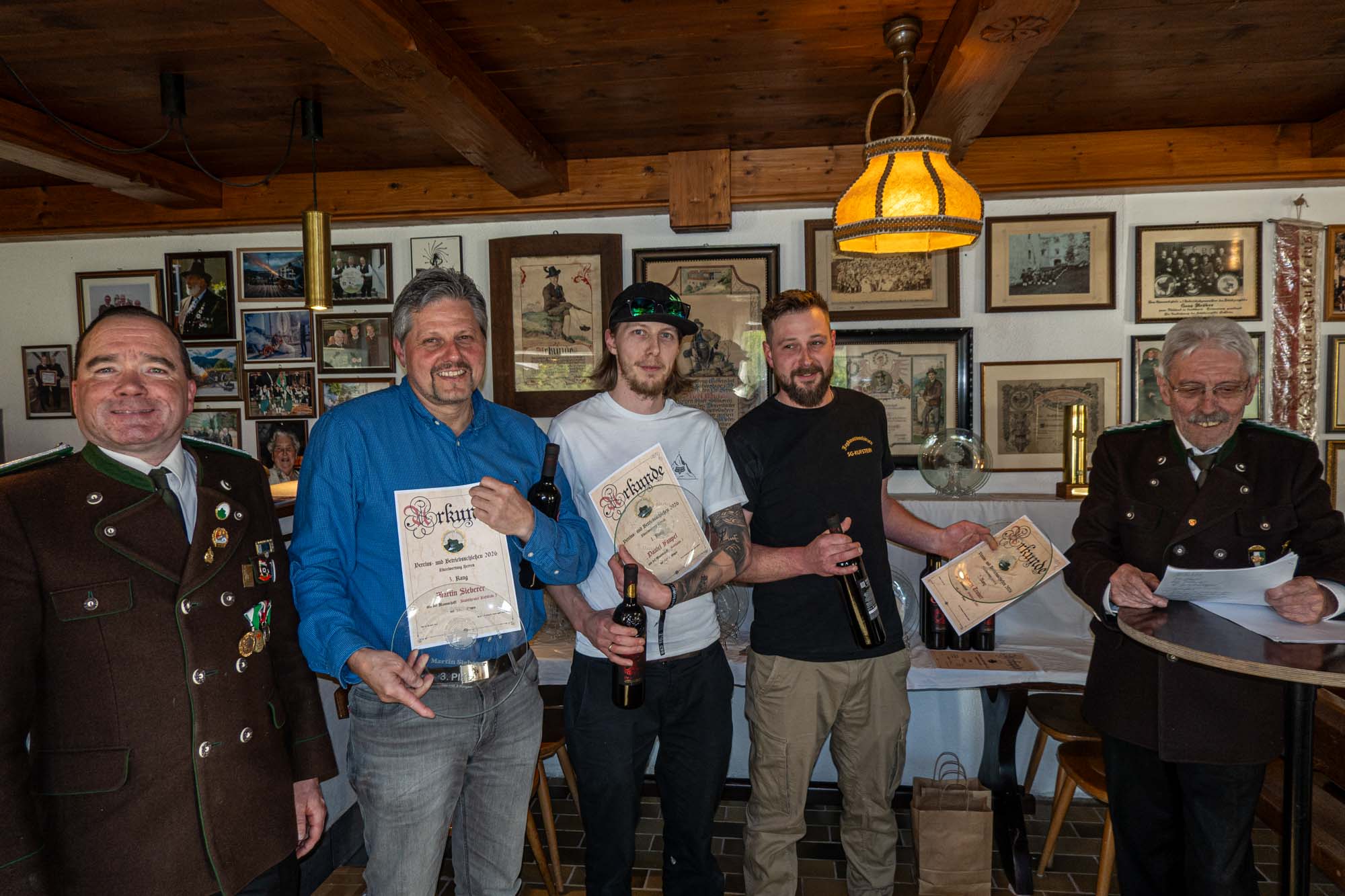 Herren einzel: 1. Faupel Daniel, 2. Andreas Trainer, 3. Martin Sieberer