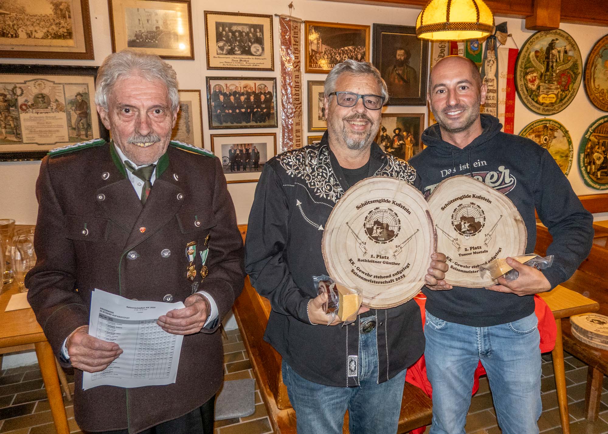 KK stehend aufgelegt - OSM Pepi Daxerer, 1. Günther Rotleitner, 2. Musti Tuncer