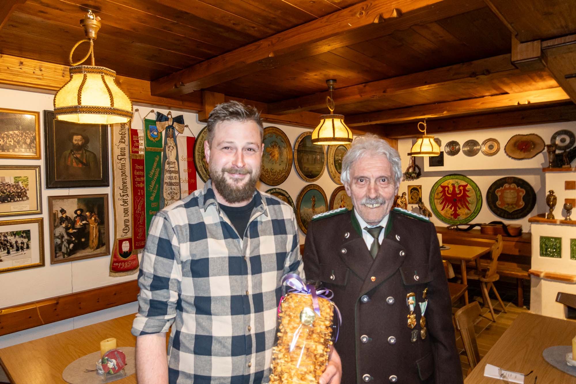 Luftgewehr stehend frei - 1. Andreas Trainer und OSM Pepi Daxerer