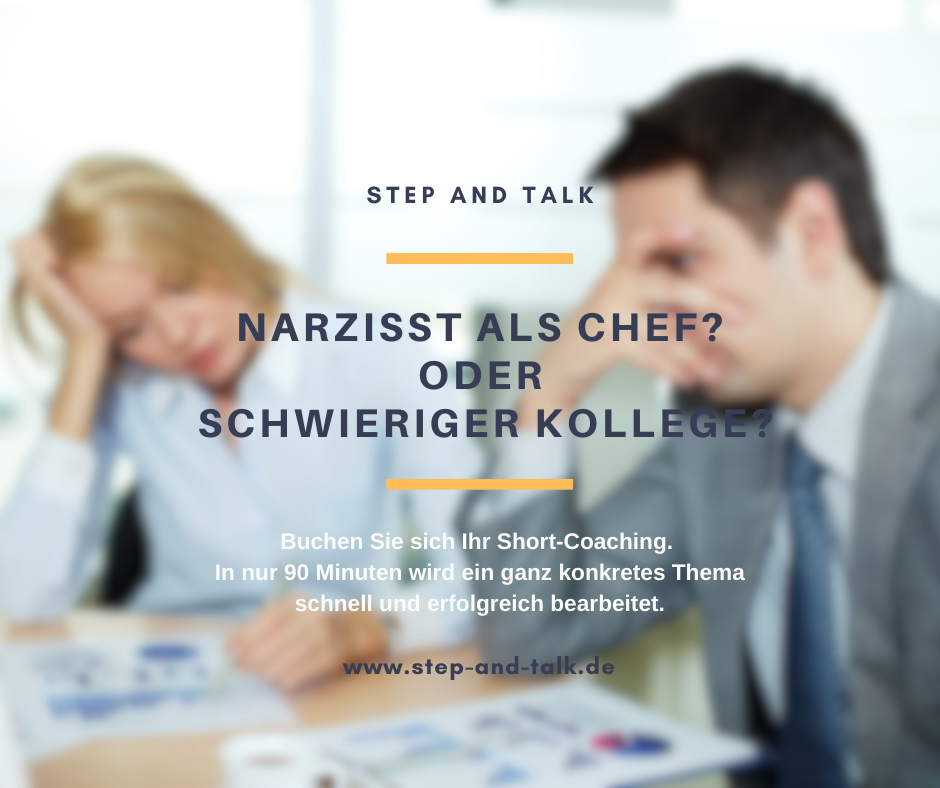 Narzist als Chef oder schwieriger Kollege?