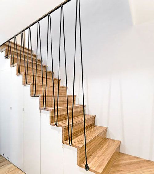 Escalier et cordage