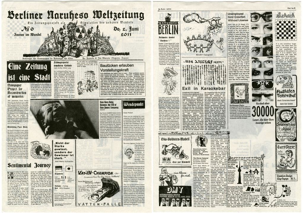 Berliner Naruheso Weltzeitung, Newspaper Berlin