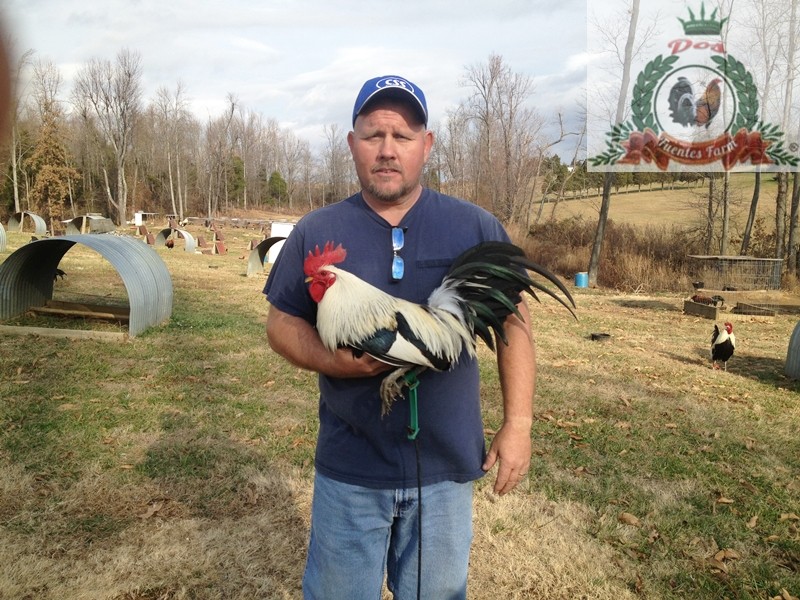 El criador Scott Maiden con un semental GREY BENNETT que mando a Dos Fuentes Farm