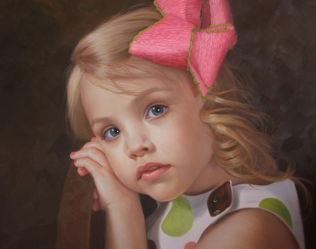 peinture-portrait-personnalisé-enfant-idee-cadeau-anniversaire-deces-noel