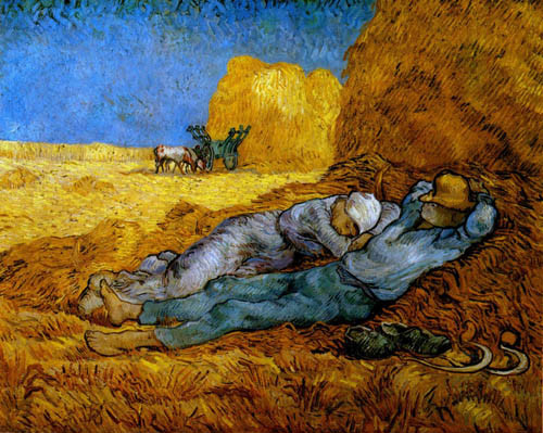 van-gogh-repos-après-le-travail-d'après-millet