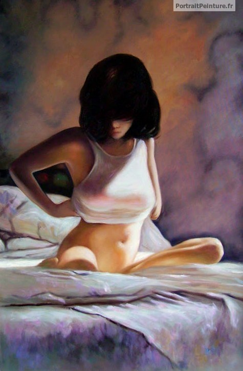 peinture-femme-nue-portrait-tableau