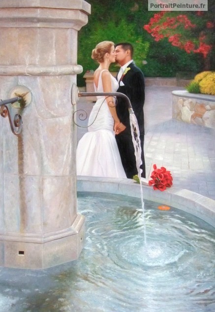 portrait-peinture-mariage-d-apres-photo